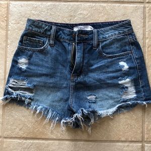 High waisted ripped jean shorts. NWOT
